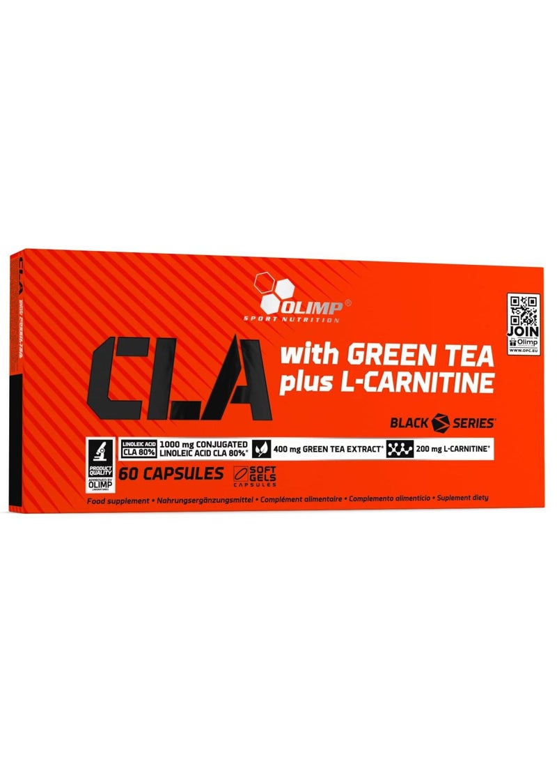 Olimp CLA with Green Tea Plus L-Carnitine and Weight Loss Supplements, 60 capsules