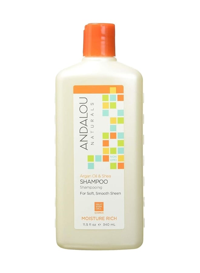 Andalou Naturals Shampoo Moisture Rich, With Argan Oil & Shea 340ml