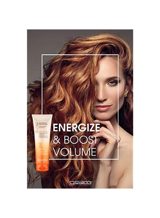 Giovanni 2Chic Ultra-Volume Conditioner, Infused With Papaya & Tangerine Butter, Hair Care 250ml