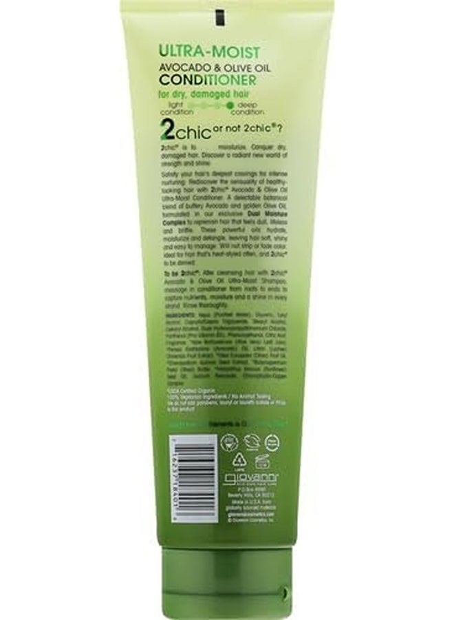 Giovanni 2Chic Ultra Moist Conditioner, Hair Care, Infused With Avocado & Olive Oil 250ml