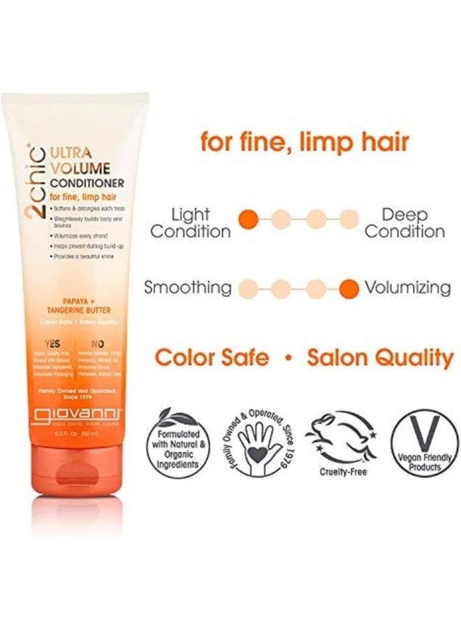 2Chic Ultra Volume Conditioner Tangerine Butter + Papaya 250ml