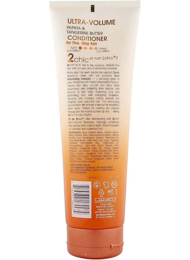 2Chic Ultra Volume Conditioner Tangerine Butter + Papaya 250ml