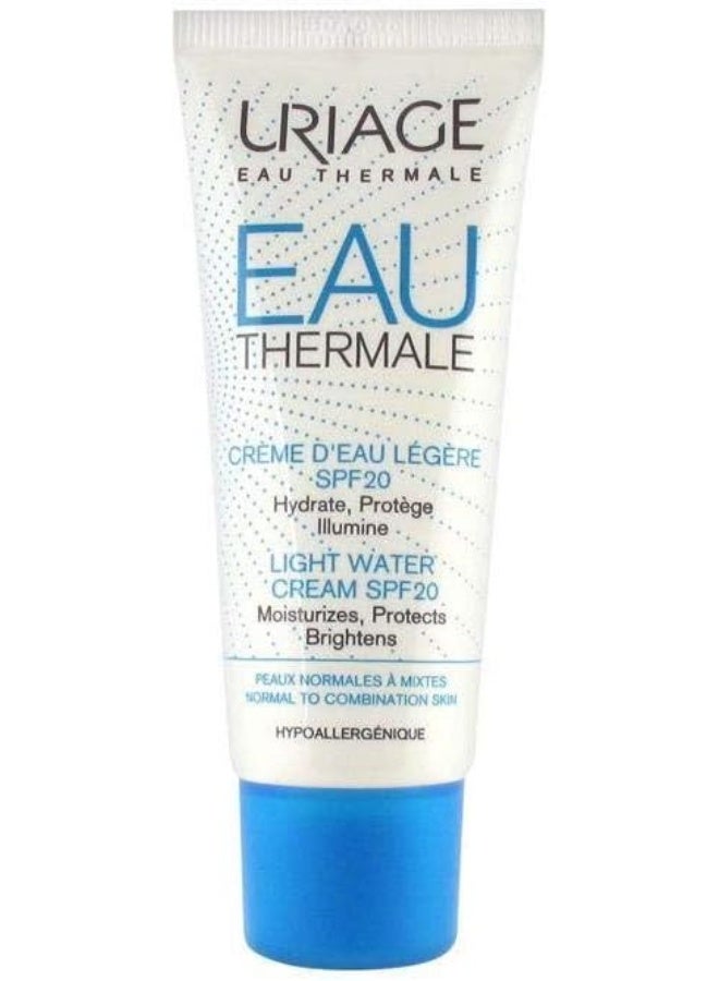 Eau Thermal Moisturizing Water Cream Spf 20  40 Ml 40ml