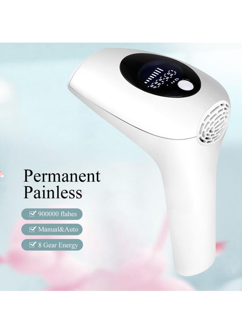 900000 Flashes Permanent IPL Laser Hair Removal Electric Epilator Machine White