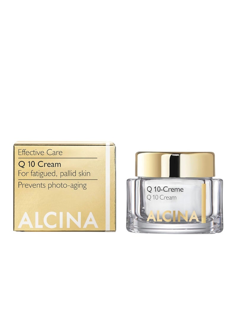 ALCINA Q 10 Face Cream with Coenzyme Q 10, Vitamin E & Shea Butter, Improves the Appearance of the Skin & Prevents Photo-Aging - 50 ml, Made in Germany