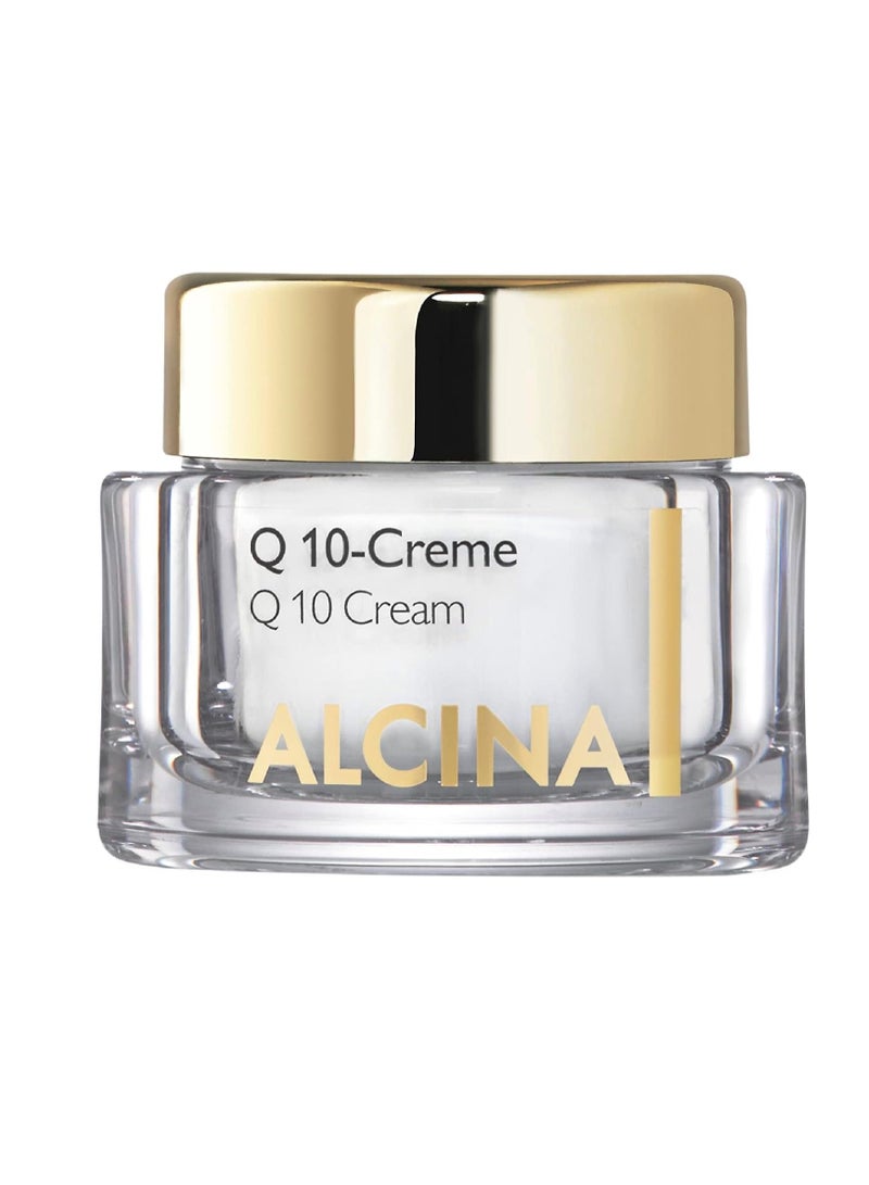 ALCINA Q 10 Face Cream with Coenzyme Q 10, Vitamin E & Shea Butter, Improves the Appearance of the Skin & Prevents Photo-Aging - 50 ml, Made in Germany