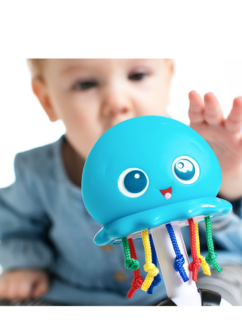 Ocean Glow Sensory Shaker Musical Toy, Color-Changing Lights & Classical Melodies, Easy-to-Grasp, Sensory Rattle for Babies Newborn+