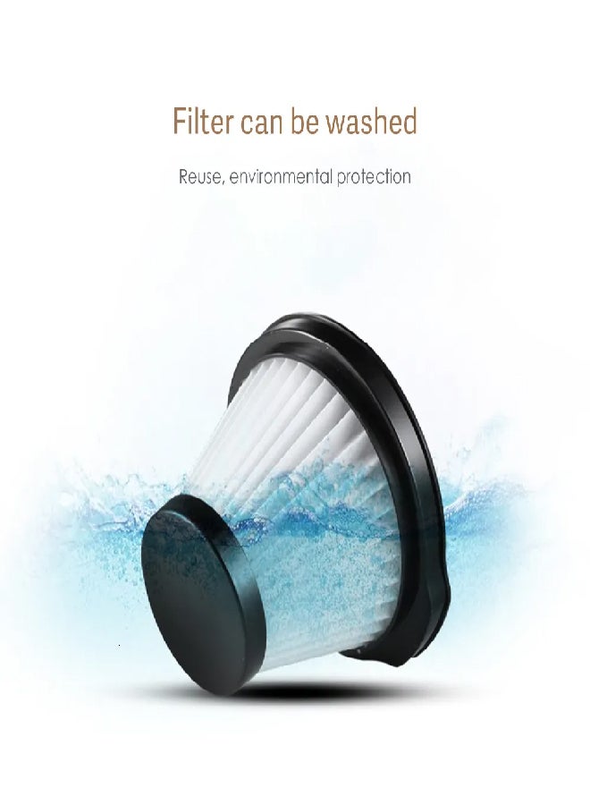 Portable Handheld Vacuum Cleaner, Multi-function Household Silent Strong Suction with HEPA Filter 1.2 L 600 W DX115C Black/Silver