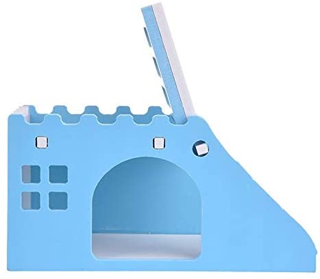 Nest Small Animal Wood House Bed Cage Pet Hedgehog Castle Toy Multicolour