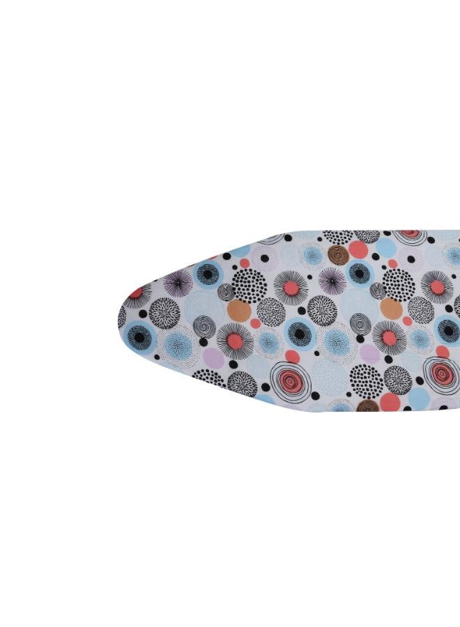 Ironing Board Suitable For Steam And Conventional Ironing Heavy Adjustment Liver Fold Flat For Storage 100 Percent Cotton Cover With Foam Pads Light Weight Easy To Carry 147x38x90 Cm