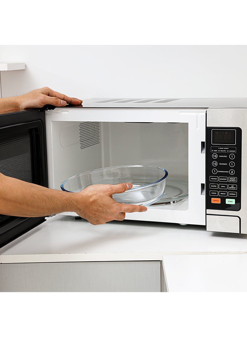 Digital Microwave Oven | Ideal For Grilling-Roasting-Heating 30 L 1000 W GMO1897 Silver & Black