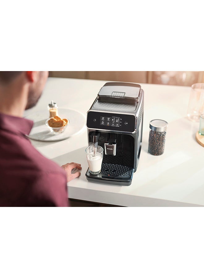 Fully Automatic Espresso Machine Series 2200 - Classic Milk Frother, Touch Screen Display, 2 Beverages 1.8 L 1500 W EP2220/10 Black