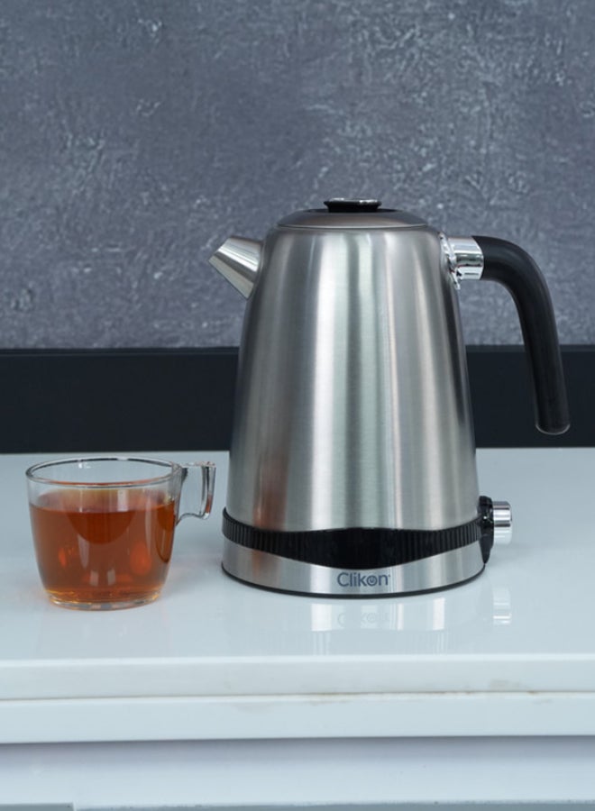 Stainless Steel Cordless Electric Kettle With Boil Dry Protection 1.7 L 2200 W CK5140 Silver