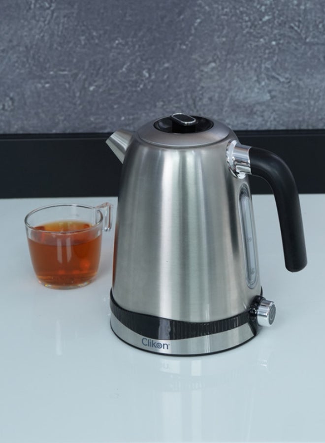 Stainless Steel Cordless Electric Kettle With Boil Dry Protection 1.7 L 2200 W CK5140 Silver