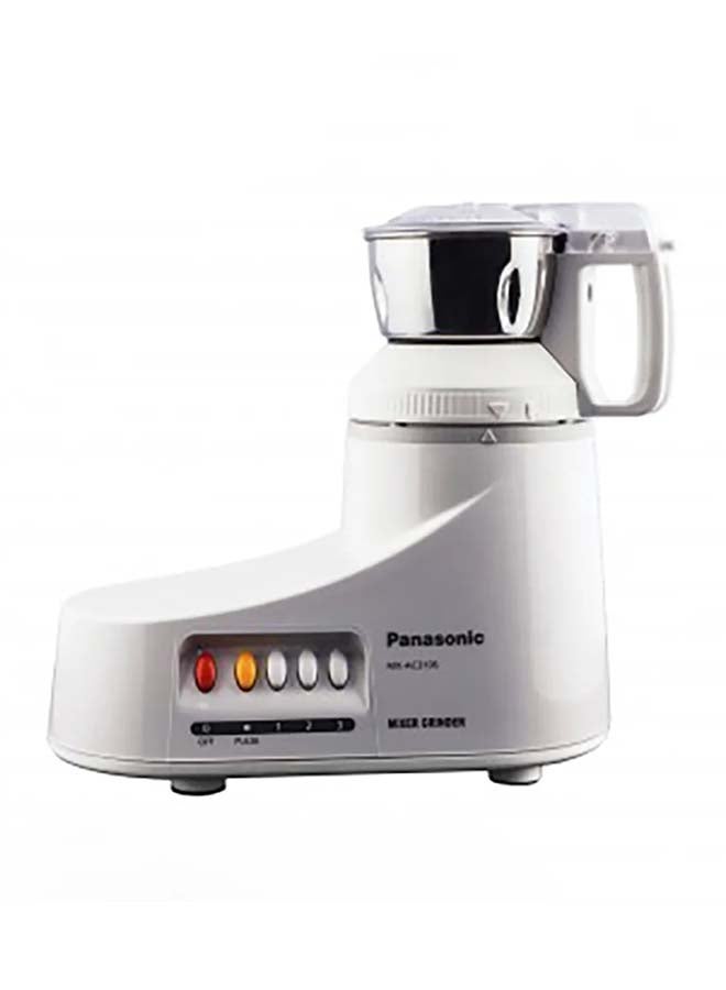 Powerful Mixer Grinder, 2 Stainless Steel Jars, Compact And Versatile For Everyday Kitchen Use 1 L 1000 W MX-AC210S White