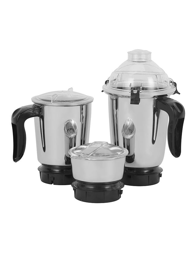 3-in-1 Mixer Grinder with 750W Motor | 3-Speed Control | Overload Protection | Shockproof ABS Body | Multi-Purpose Jars 750 W KNB6206B Red/Black