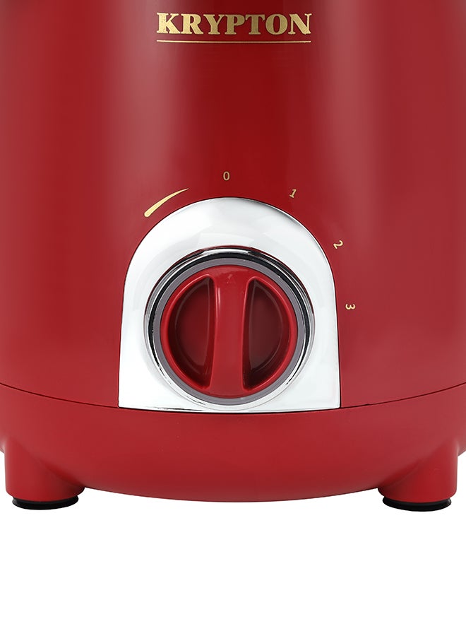 3-in-1 Mixer Grinder with 750W Motor | 3-Speed Control | Overload Protection | Shockproof ABS Body | Multi-Purpose Jars 750 W KNB6206B Red/Black