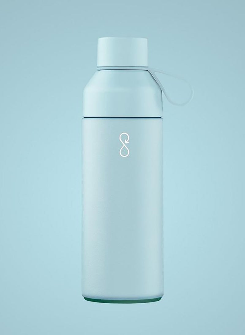Eco-Friendly Stainless Steel Reusable Water Bottle Leakproof BPA Free Dishwasher Safe Double Wall Vacuum Insulated Thermos Flask - Sky Blue - 500ml
