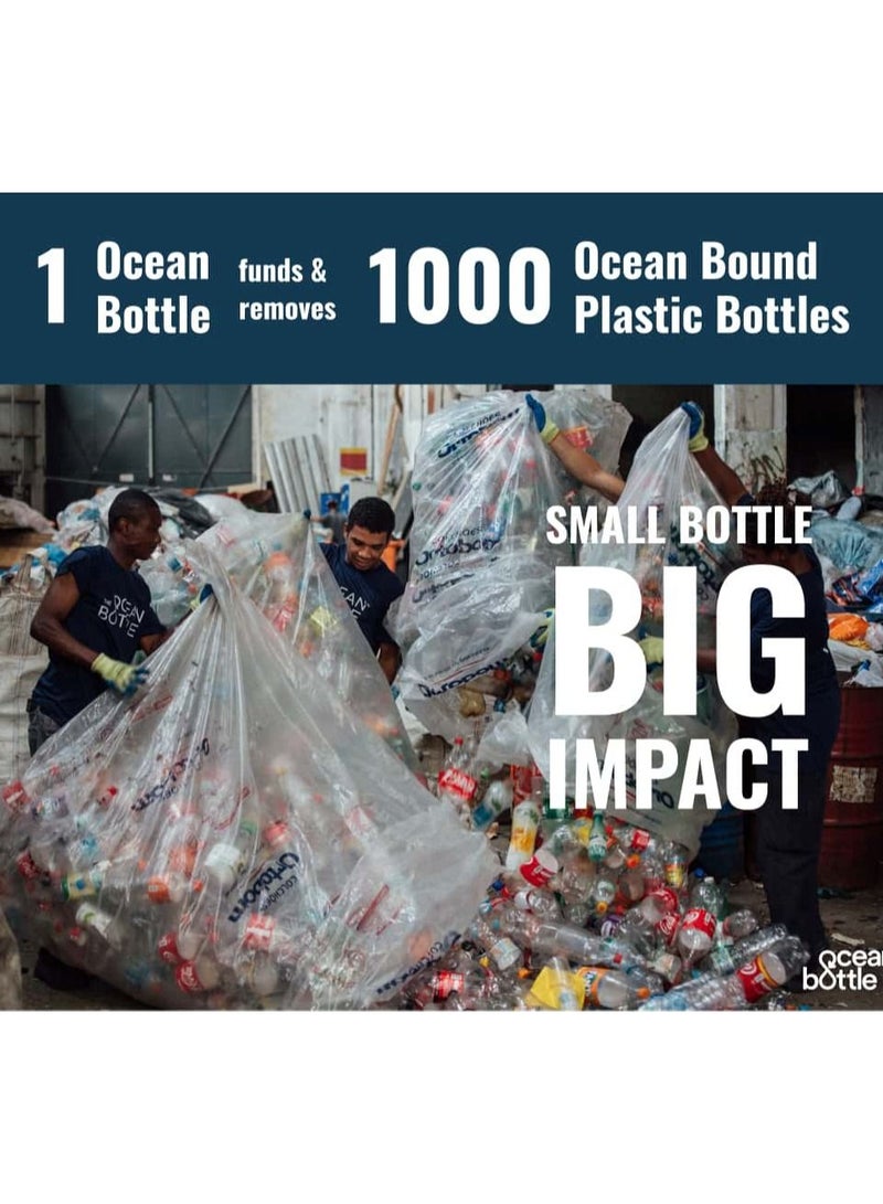 Eco-Friendly Stainless Steel Reusable Water Bottle Leakproof BPA Free Dishwasher Safe Double Wall Vacuum Insulated Thermos Flask - Sky Blue - 500ml