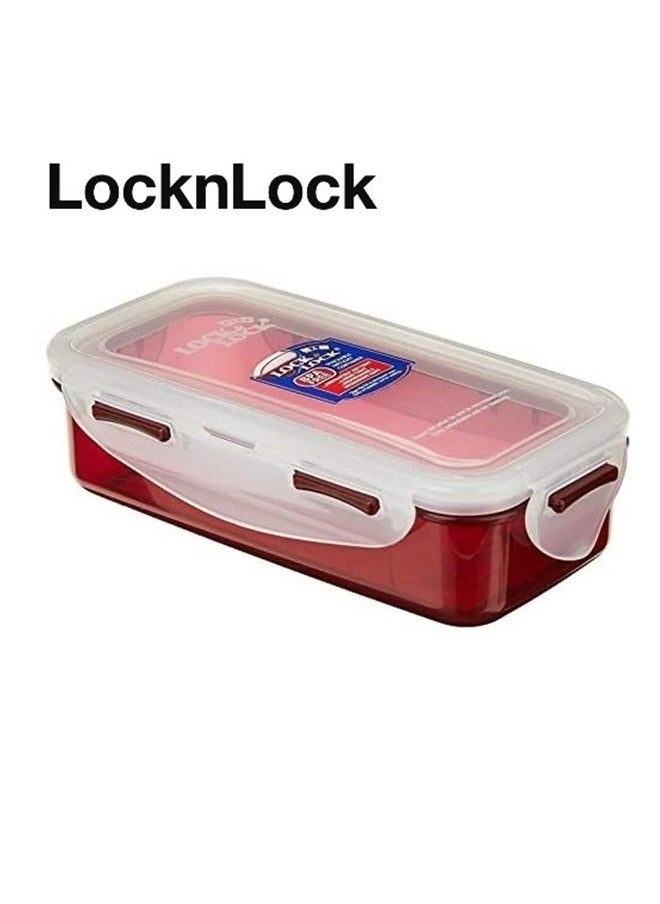 LocknLock 2PC Insulated Lunch Red Set - Grey, Airtight and BPA-Free Containers