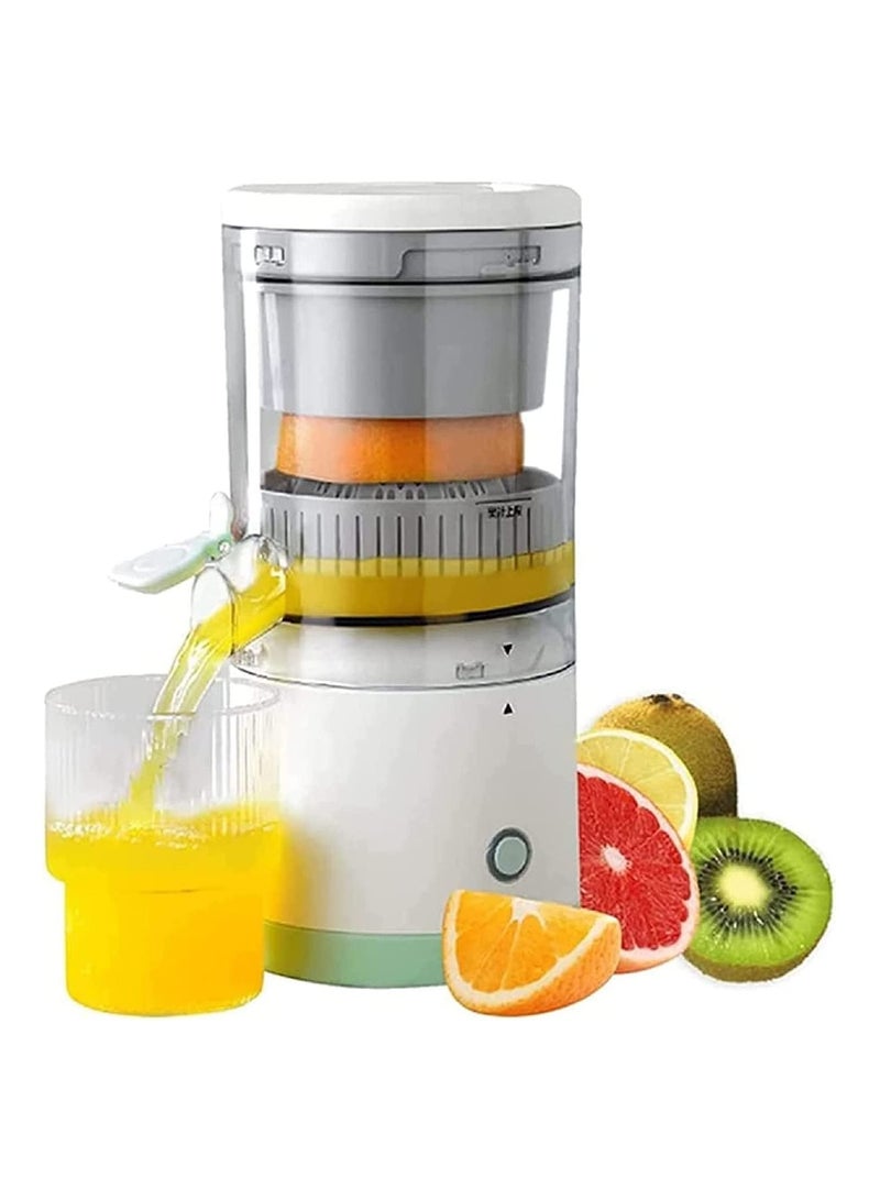 Electric Mini Citrus Juicer Hands-Free Portable USB Charging Powerful Cordless Fruit Juicer Multifunctional One Button Easy Press Lemon Orange Squeezer Machine For Kitchen