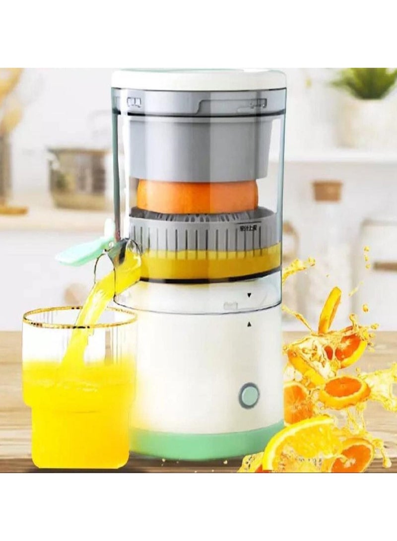 Electric Mini Citrus Juicer Hands-Free Portable USB Charging Powerful Cordless Fruit Juicer Multifunctional One Button Easy Press Lemon Orange Squeezer Machine For Kitchen