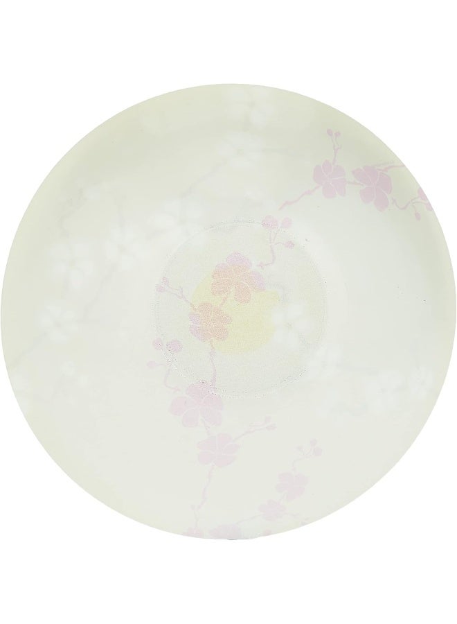 6-Piece Value Pack Kashima Soup Plate Set Green/Pink 20cm