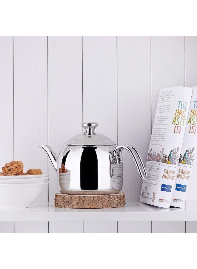 Droppa Teapot Silver 0.9Liters