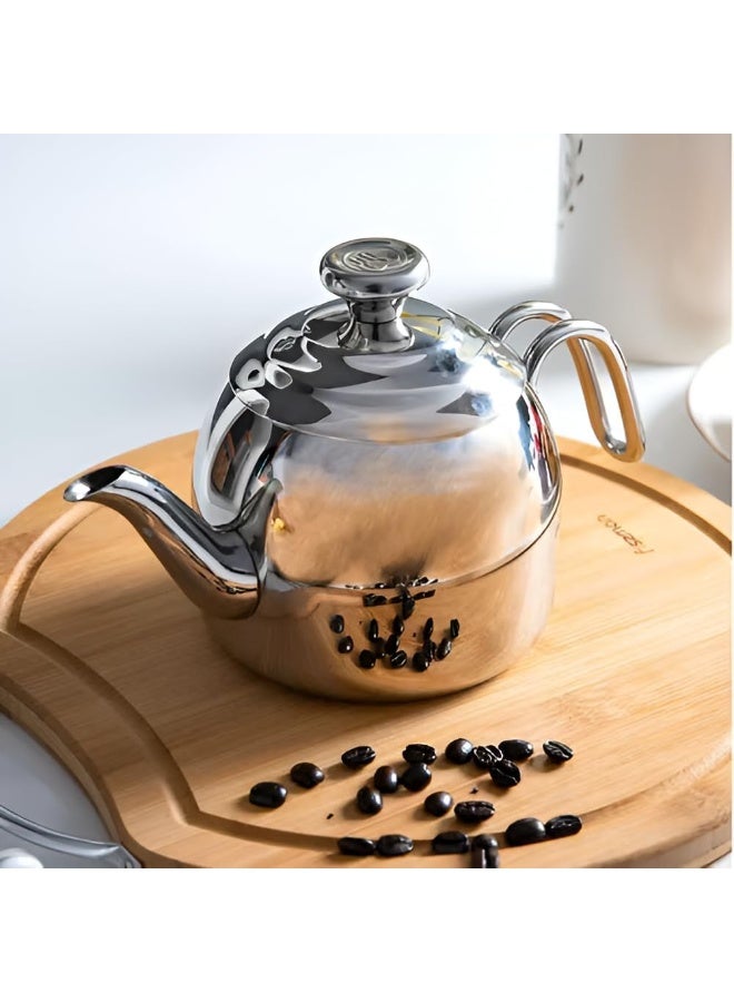 Droppa Tea Pot Silver 1.1Liters