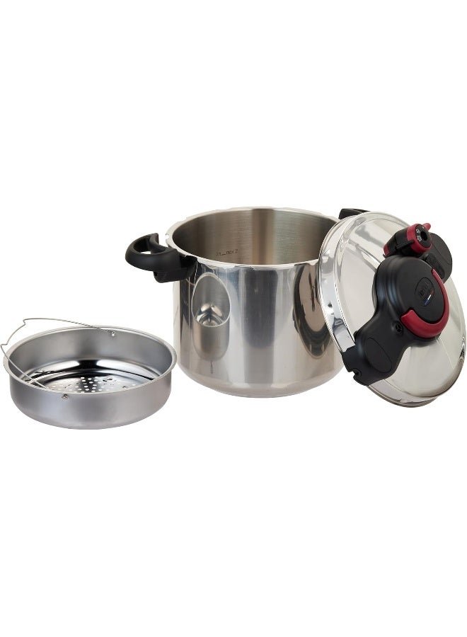 5-Security System Clipso Minut Easy Pressure Cooker With Clipso Lid, Dishwasher Safe 9.0Liters