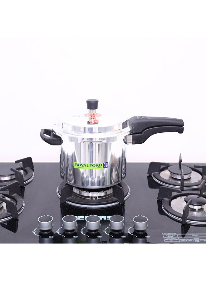 5L Aluminium Pressure Cooker Induction Compaitable Uniform Heating Convenient To Use Multicolour 38 x 25 x 20cm