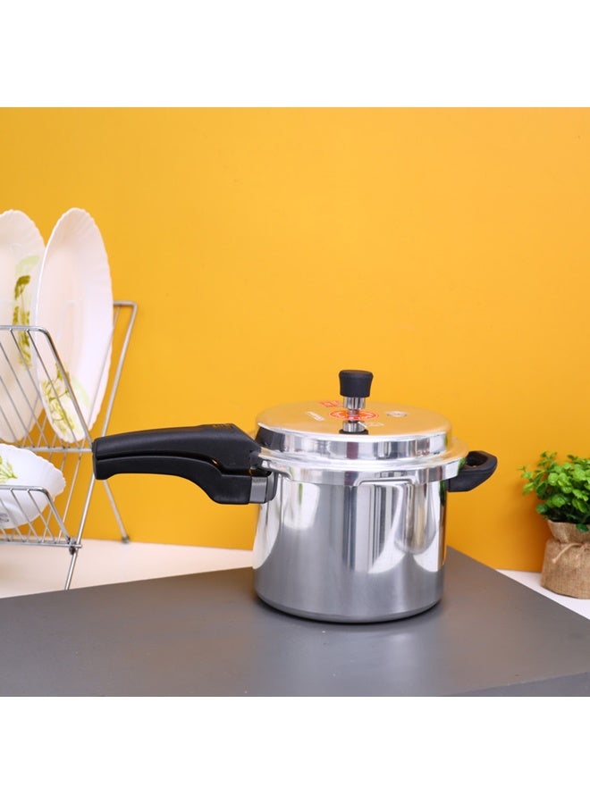 5L Aluminium Pressure Cooker Induction Compaitable Uniform Heating Convenient To Use Multicolour 38 x 25 x 20cm