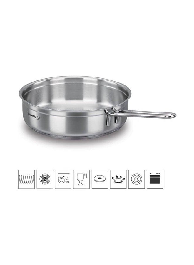 Frypan With Handle Silver 3Liters