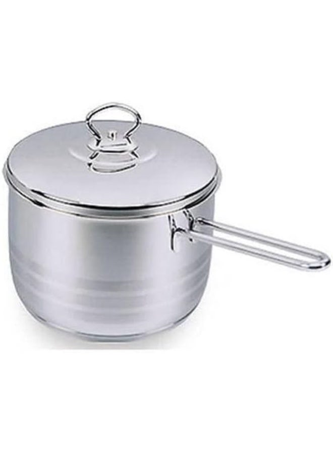 Saucepan With Lid Silver 16x10cm