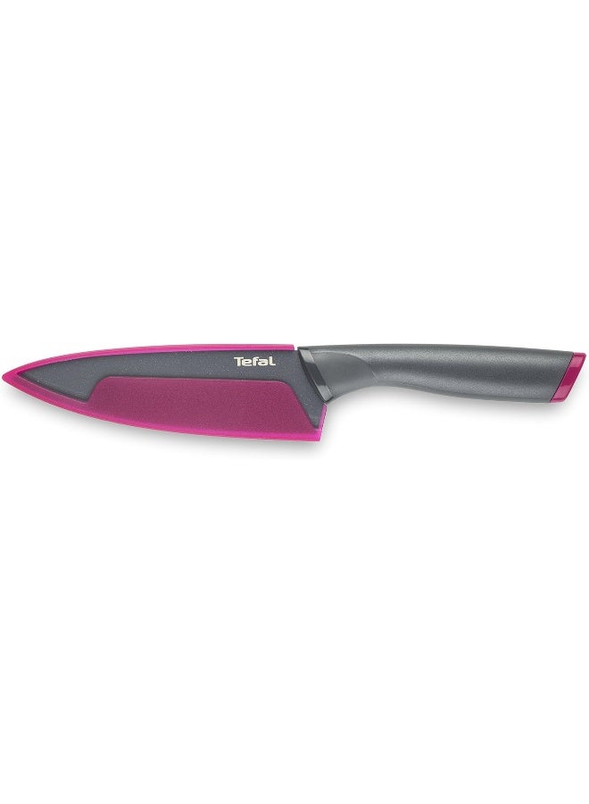 Stainless Steel Fresh Kitchen Chef Knife With Plastic Cover Grey 15cm
