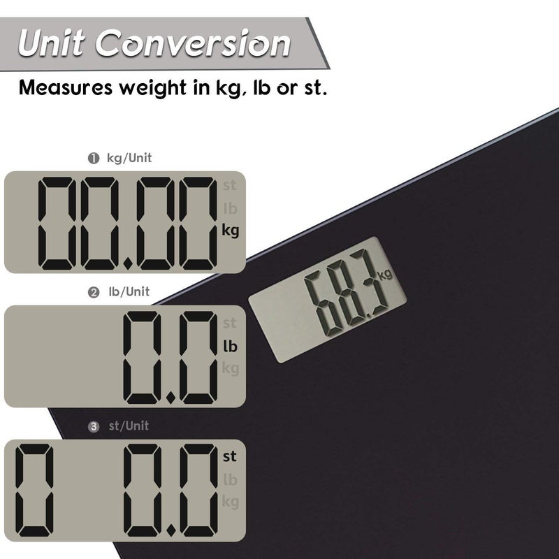 Digital Body Weight Scale Black