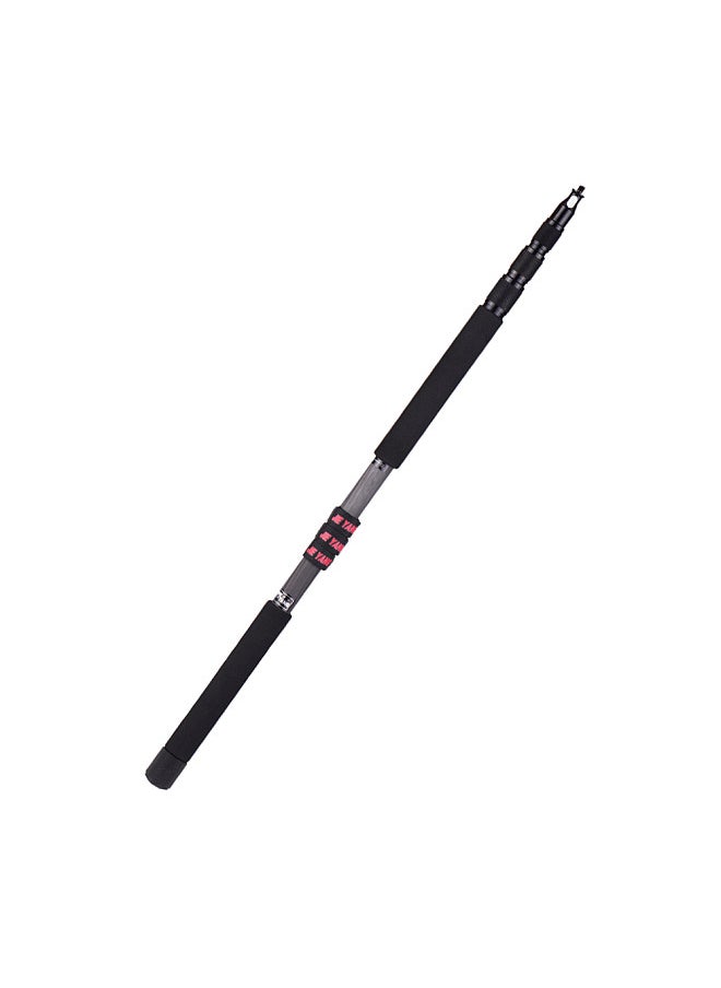 3m/9.8ft Lightweight Carbon Fiber 4 Sections Extendable Telescoping Microphone Boom Pole Arm Extension with 3kg/6.6lbs Load Capacity