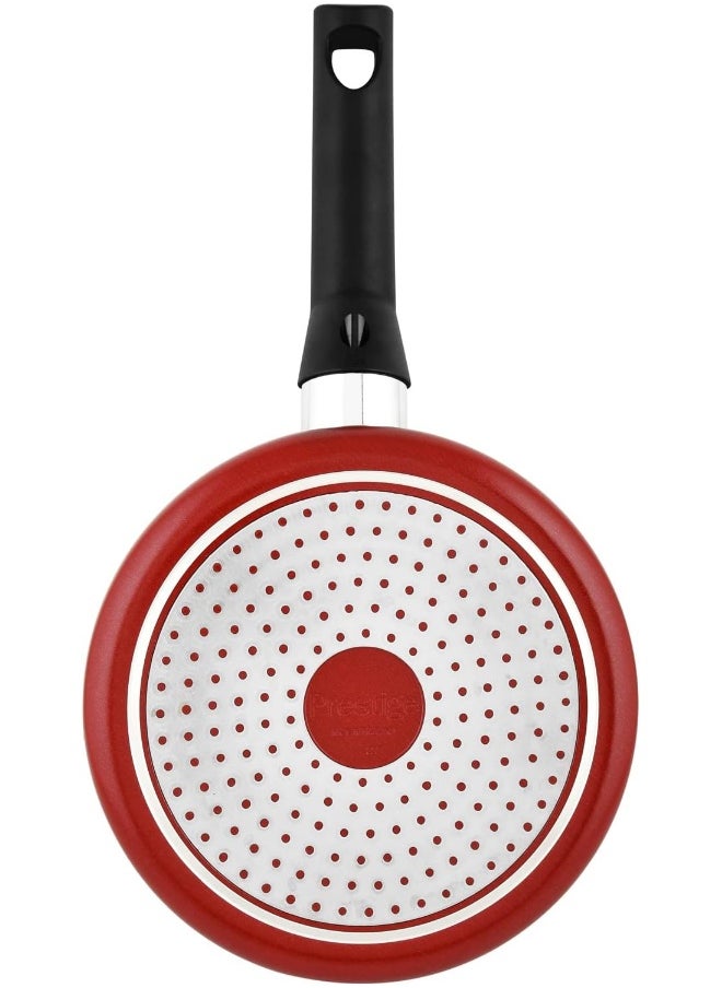 Prestige Safecook With Nonstick Saucepan, Red, 20 cm, Aluminum