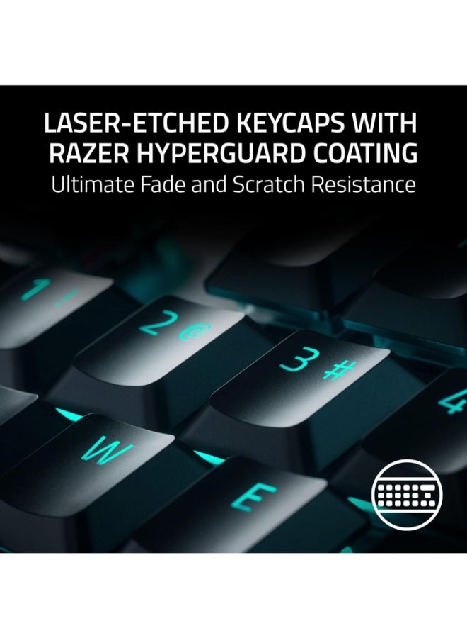 Razer DeathStalker V2 Pro TKL Wireless Gaming Keyboard, Low-Profile Optical Switches, Linear Red, HyperSpeed Wireless, 50H Battery, Ultra-Durable Coated Keycaps, Chroma RGB - Black