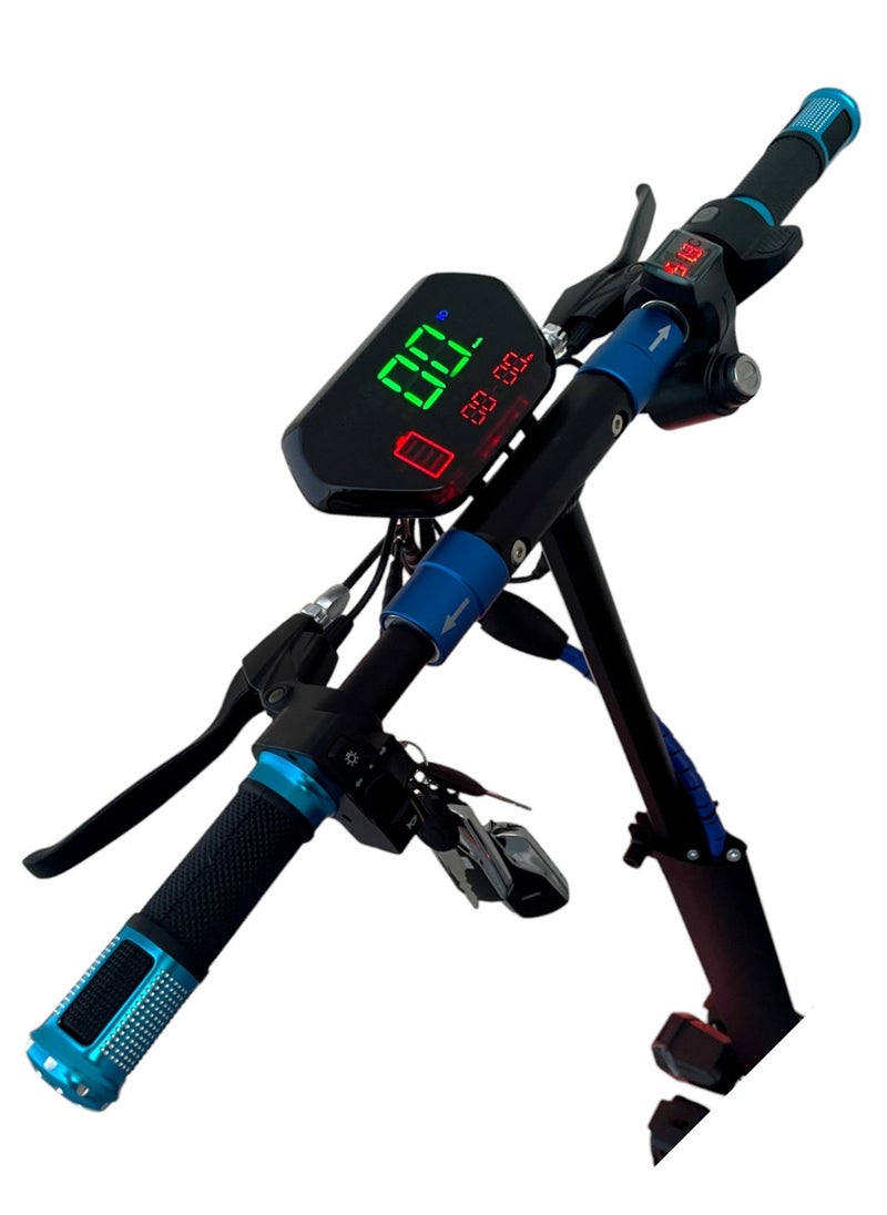 Electric Scooter 1000W motor 48V13Ah Battery 30 to 35Km Range Max Speed 55KmpH 4 Suspension Led Lights & Digital Display  E10