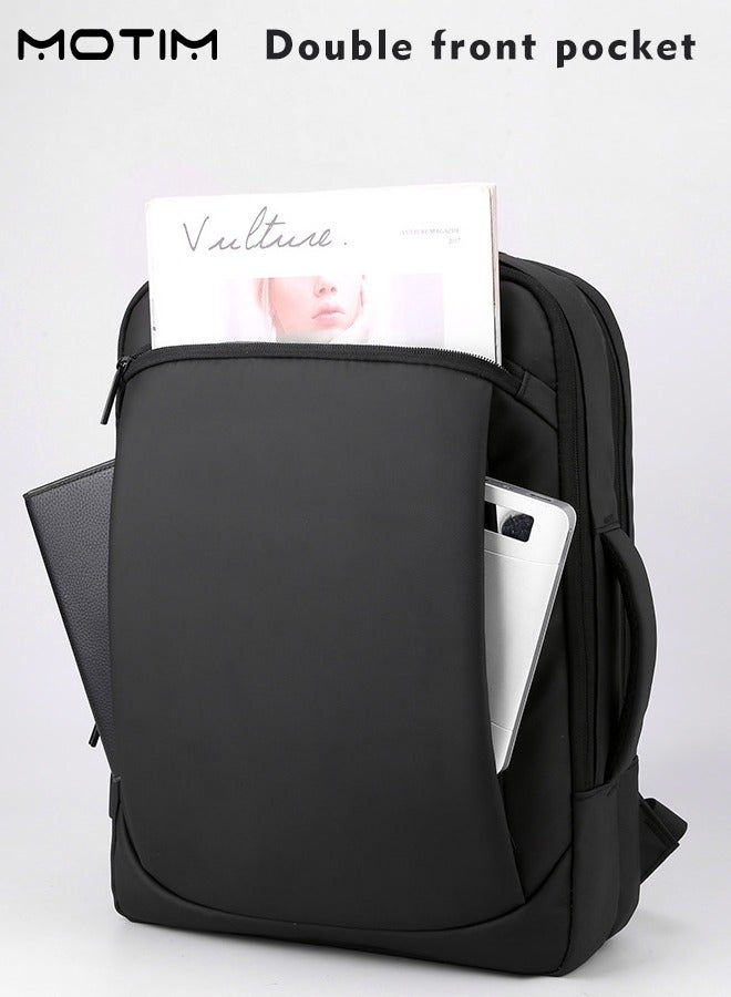 Travel Laptop Backpack, Anti-Theft Durable Laptop Backpack with USB Charging Port, Waterproof Computer Bag Fits 15.6 Inch Laptop Notebook with Independent Computer Compartment, Large Capacity