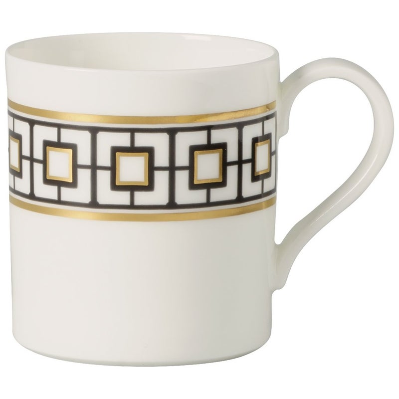 37-Piece Metrochic Dinner Set White/Black/Gold