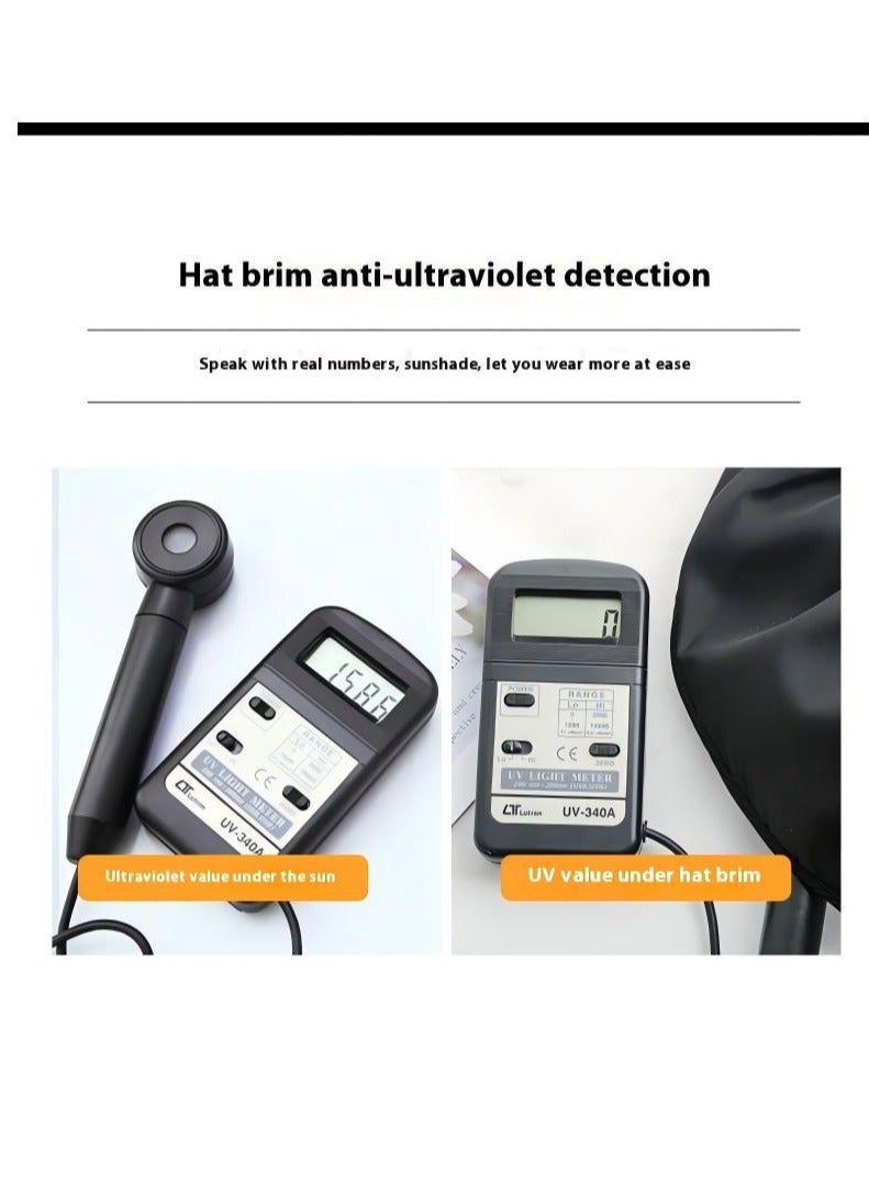 Women Sun Hat Summer Beach Caps Women Hat Wide Brim UV Protection Floppy Blue Roll Up Hat Double-Side-Wear Ponytail Hats Baseball Caps Adjustable Cap
