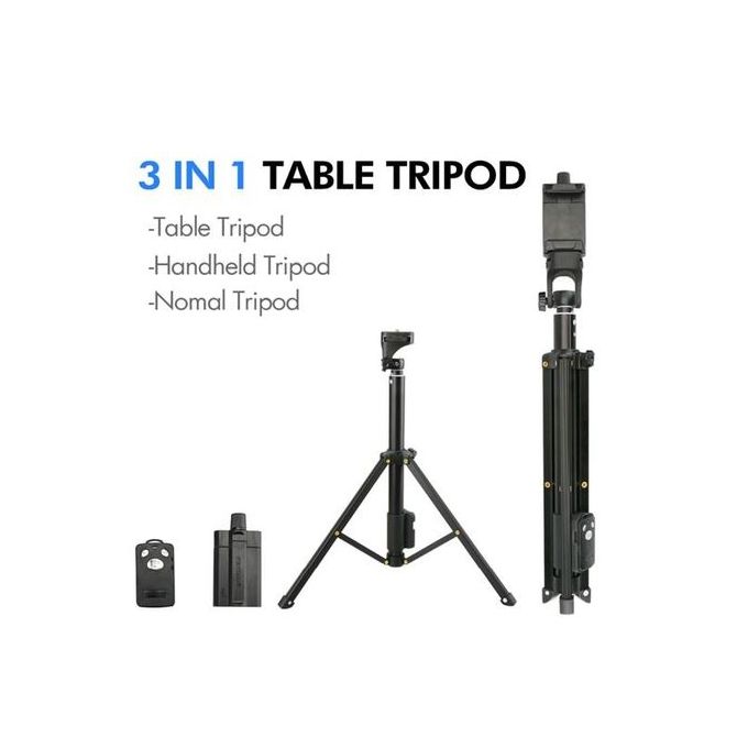 Camera And Mobile Phone Tripod Black