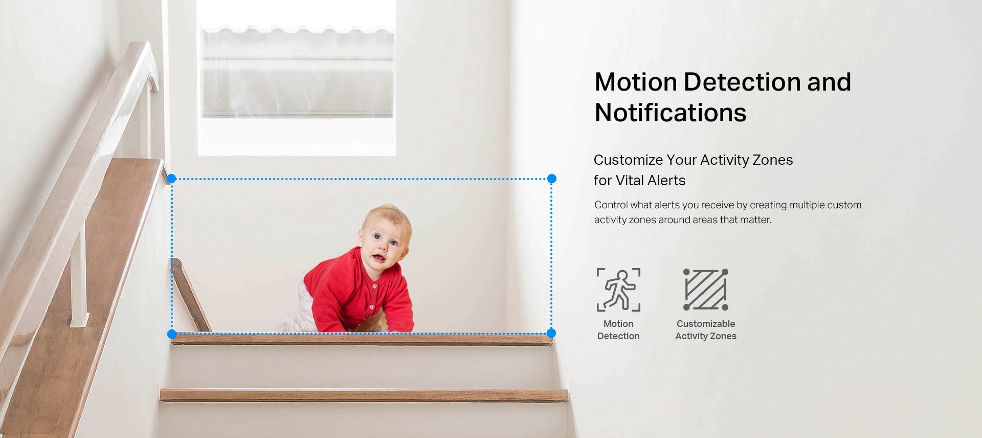 TC70 Pan/Tilt Home Security Wi-Fi CCTV Camera – 1080p HD Video, 360° Coverage, Advanced Night Vision, Motion Detection Alerts, Two-Way Audio, and Voice Control with Google Assistant & Alexa