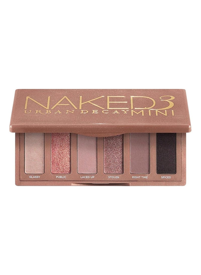 Urban Decay Naked3 Mini Soft Pink Eyeshadow Palette 6 x 0.035 oz/ 0.99 g