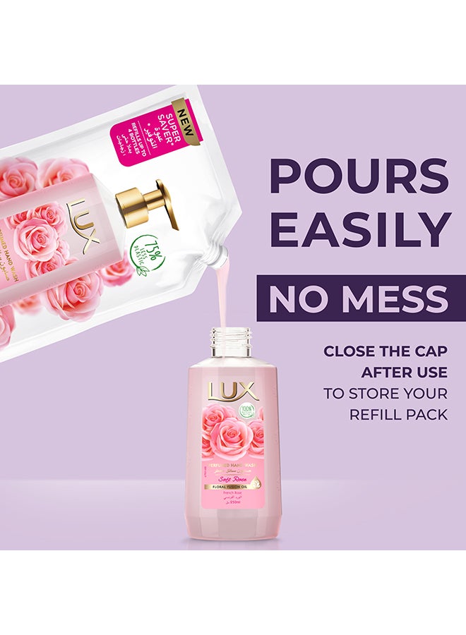 Pack Of 3 Soft Rose Perfumed Hand Wash Refill Pouch 1Liters