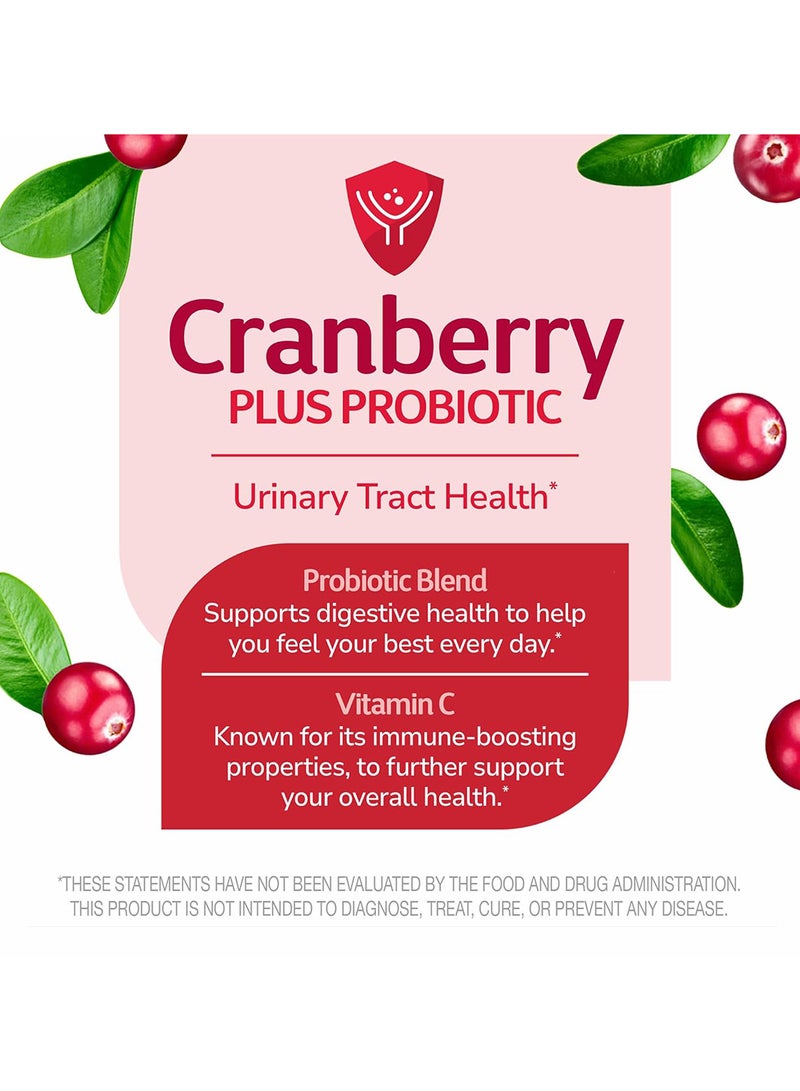 Cranberry Plus Probiotic, 60 Tablets, Packaging May Vary