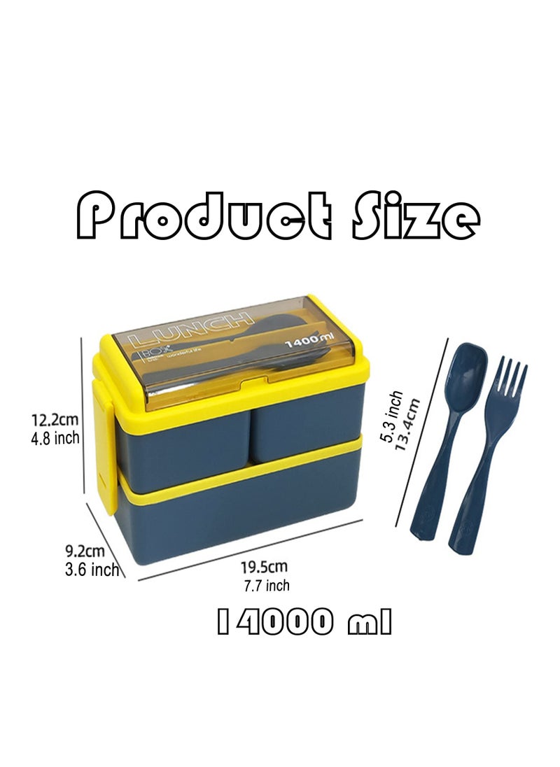 Bento Lunch Box, Work Lunch Box, Men's & Women's, Leak-proof Lunch Box 3 Compartment Pink Bento Box