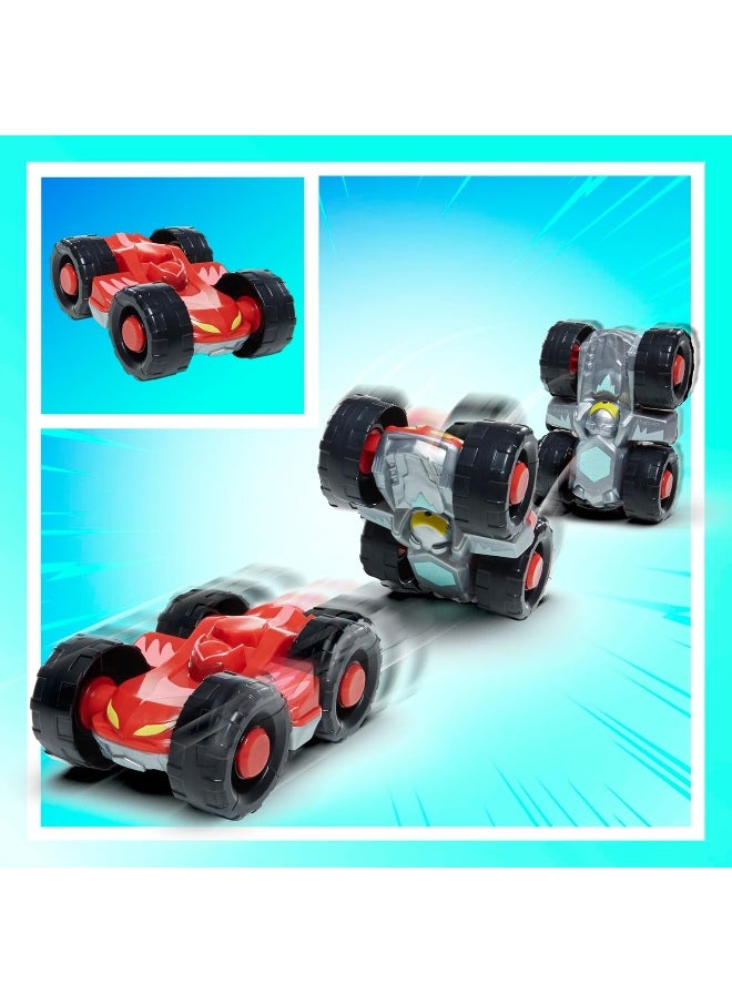 Power Heroes Hero Hauler Truck Playset with 2 Duo Racer Superhero Toy Cars, Preschool Toys for Kids 3 Years and Up